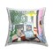 Woman Working at Desk Design by Ale Saiz Studio Outdoor Printed Pillow